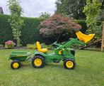 Kindertractor John Deere 6210R voorlader en luchtbanden + Ro, Ophalen, Zo goed als nieuw, Overige merken, Met kar of aanhanger