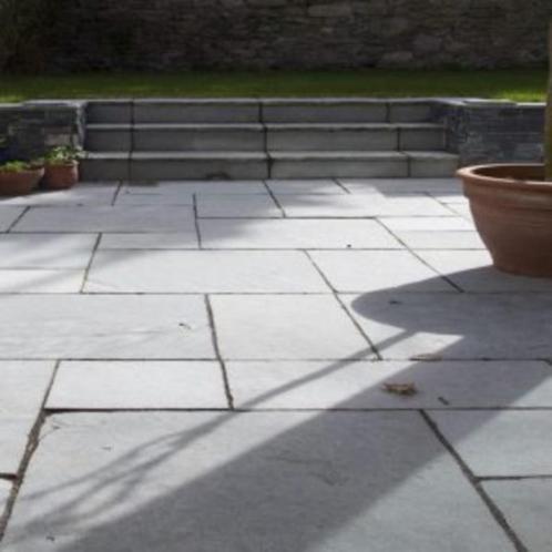 robuuste tuintegels Castle Stone Blue groot wildverband, Tuin en Terras, Tegels en Klinkers, Nieuw, Terrastegels, Natuursteen