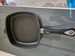1 keer gebruikte grill pan groot, Ophalen of Verzenden, Zo goed als nieuw, Rvs