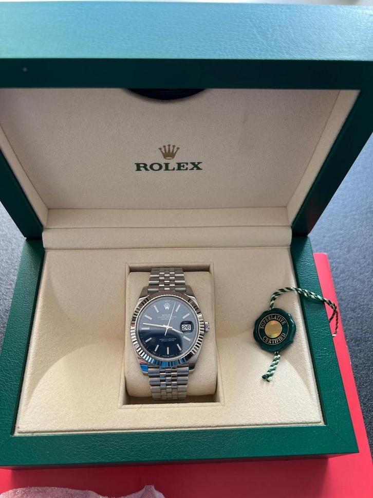 Rolex Datejust 41MM 126334 06-2022, Sieraden, Tassen en Uiterlijk, Horloges | Heren, Zo goed als nieuw, Polshorloge, Rolex, Staal