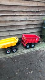 Twee mooie trap trekker kiepwagens, Kinderen en Baby's, Speelgoed | Buiten | Skelters, Ophalen, Gebruikt, Overige merken