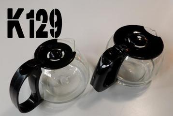 2 stuks glazen koffiepotje beschikbaar voor biedingen
