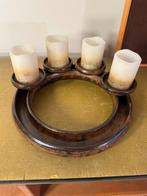 Kandelaar keramiek rond space age vintage, Ophalen of Verzenden, Zo goed als nieuw, Overige materialen, 25 tot 50 cm