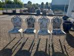 Set 4 brocante mixed eetkamer barok stoelen, Ophalen