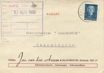 Jac. van den Assem, Kaatsheuvel - 11.1950 - plikart beschikbaar voor biedingen