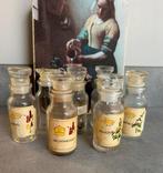 7 oude glazen kruidenpotjes, Antiek en Kunst, Ophalen of Verzenden