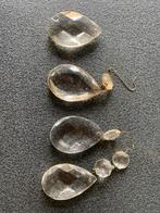 Kroonluchter kristallen onderdelen grote pegels 5, Antiek en Kunst, Antiek | Lampen, Ophalen of Verzenden