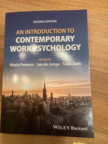 AN INTRODUCTION TO WORK PSYCHOLOGY  beschikbaar voor biedingen