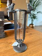 Regenmeter Metaal/Glas met Vogels, Tuin en Terras, Zonnewijzers, Ophalen, Nieuw