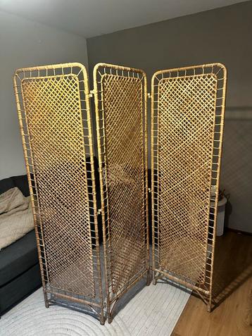 Rotan Kamerscherm - 3 Delig beschikbaar voor biedingen