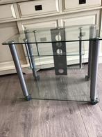 glazen tv meubel, Huis en Inrichting, Ophalen, Strak, Gebruikt, 50 tot 100 cm