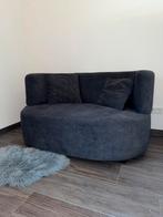 Ronde suede loveseat - hoge kwaliteit (donkergrijs), Ophalen, Nieuw, Tweepersoons, Minder dan 150 cm