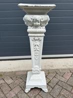 Antieke gipsen plantenzuil – ca. 1880 – Klassieke stijl, Ophalen