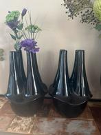 Twee vazen, Ophalen, Zwart, Minder dan 50 cm, Glas