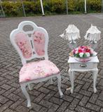 1 x brocante barok styl stoelen rose rozen, Huis en Inrichting, Stoelen, Ophalen of Verzenden, Zo goed als nieuw