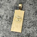 14 karaat gouden hanger massief dollar valuta $, Ophalen of Verzenden, Nieuw, Goud, Kruis of Symbool