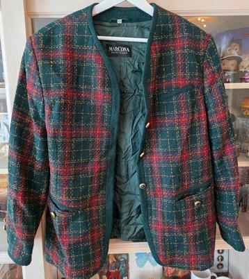 Prachtig wollen jasje blazer MarCona maat 42 vintage beschikbaar voor biedingen