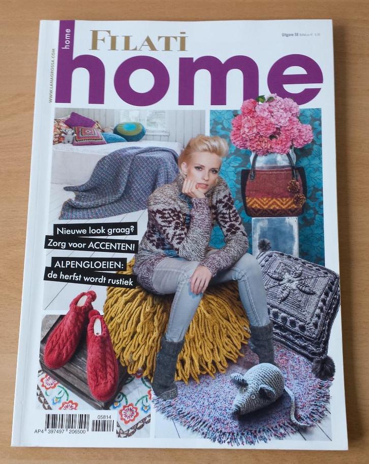 Filati Home - nr.58 - breien, haken, vilten, Hobby en Vrije tijd, Breien en Haken, Gebruikt, Breien of Haken, Patroon of Boek