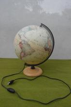 Deense Atmosphere wereldbol/ globe met verlichting houten vo, Huis en Inrichting, Ophalen of Verzenden, Verlicht, Gebruikt