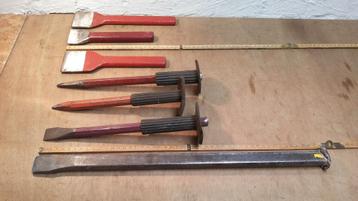 Beitels voeg punt koud allemaal scherp (Habero.....) beschikbaar voor biedingen