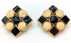 Vintage oorbellen clips emaille ijzer statement oorbellen, Sieraden, Tassen en Uiterlijk, Antieke sieraden, Verzenden, Overige materialen