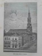 22 / Sint Eusebius kerk te Arnhem. Houtgravure uit 1884, Ophalen of Verzenden