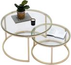 2-in-1 industriële ronde salontafelset – 60 cm & 40 cm, -, Verzenden, -, Nieuw