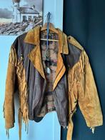 Leatherwear styled by front line. 1 keer gedragen. Echt leer, Verzenden, Nieuw, Zwart