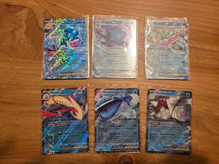 6x blauwe ex pokemon kaarten, Hobby en Vrije tijd, Verzamelkaartspellen | Pokémon, Meerdere kaarten, Ophalen of Verzenden