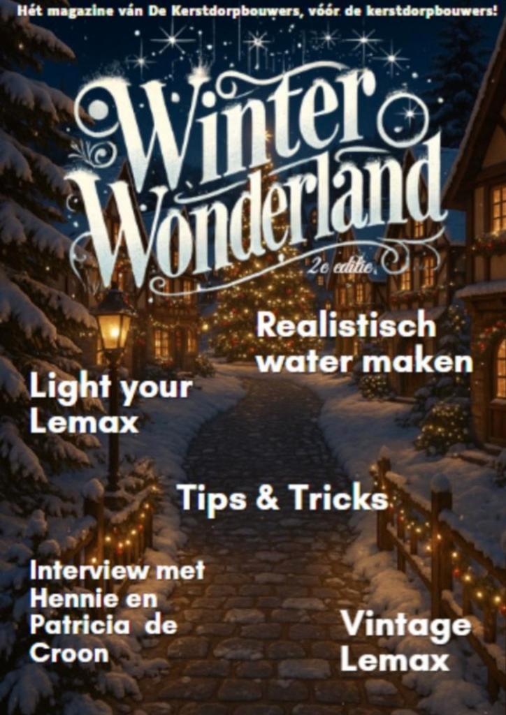 Winter Wonderland Magazine - Kerstdorpen Inspiratie lemax, Diversen, Kerst, Nieuw, Verzenden