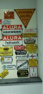 EMAILLE RECLAMEBORDEN(te koop wegens verhuizing), Ophalen of Verzenden, Gebruikt, Reclamebord