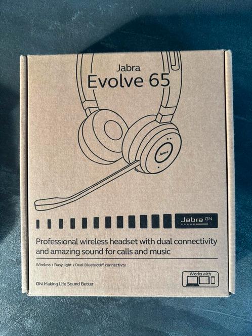 Jabra Evolve 65 Headset, Computers en Software, Headsets, Zo goed als nieuw, Over-ear, Ophalen