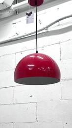 Retro Rode Hanglamp, Huis en Inrichting, Lampen | Hanglampen, Ophalen, Gebruikt, X, Metaal