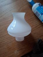 Glazen stolp voor lamp, Wit, Ophalen of Verzenden, Zo goed als nieuw, Minder dan 25 cm