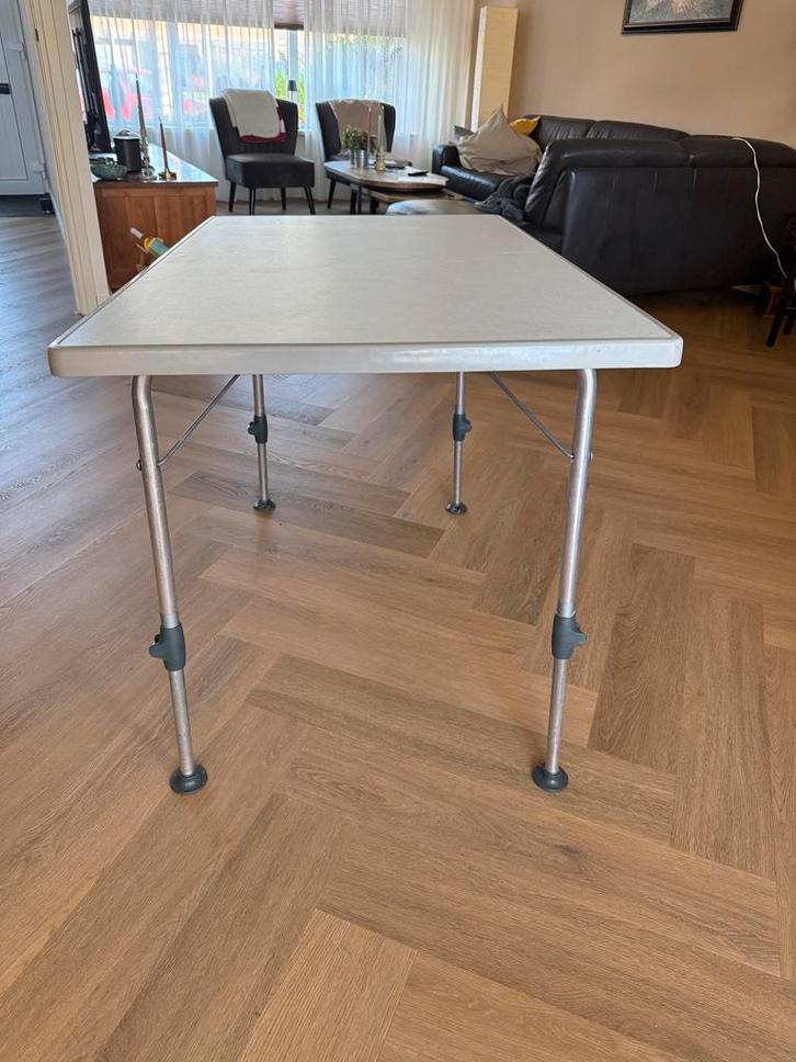 Dukdalf Campingtafel - 115x70 - Hoogte verstelbaar, Caravans en Kamperen, Kampeermeubelen, Gebruikt, Campingtafel, Ophalen