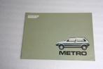 Folder Austin Metro (circa 1985) (43), Ophalen of Verzenden, Zo goed als nieuw, Overige merken