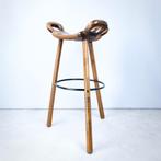 barkruk Marbella Sergio Rodrigues Spaans hout 70s, Gebruikt, -, -, 60 tot 90 cm