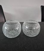 Waxinelicht houders glas, Huis en Inrichting, Woonaccessoires | Kandelaars en Kaarsen, Ophalen of Verzenden, Zo goed als nieuw