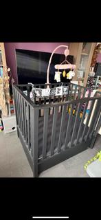 Box zwart met lade en extra matras, Ophalen, Zo goed als nieuw, Rechthoekig, In hoogte verstelbaar