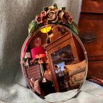 Engels brocante kap spiegel, Ophalen of Verzenden
