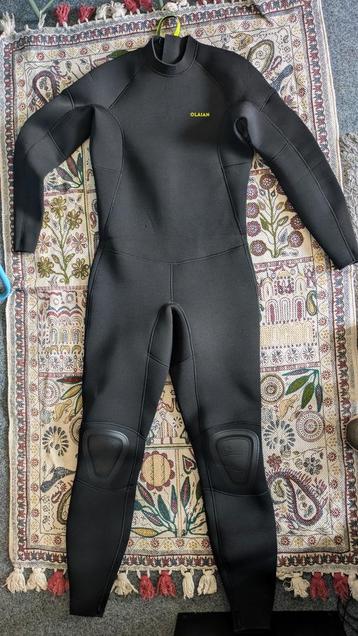 Wetsuit heren surfen neopreen 4/3 mm maat L zwart Decathlon beschikbaar voor biedingen