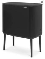 Brabantia Touch Bin met 2 uitneembare bakken, Ophalen, Zo goed als nieuw, Minder dan 50 cm