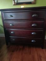 Houten Commode met Lades massief, Huis en Inrichting, Kasten | Dressoirs, Ophalen, Gebruikt, 100 tot 150 cm, Klassiek