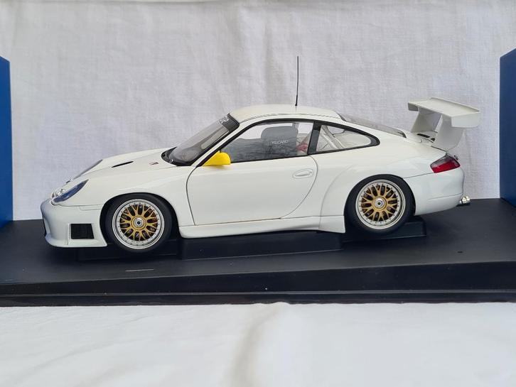 Porsche 911 GT3R White Autoart 1:18, Hobby en Vrije tijd, Modelauto's | 1:18, Zo goed als nieuw, Auto, Autoart, Ophalen of Verzenden