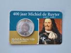 Zilveren € 5,00 - 400 jaar Michiel de Ruyter, Postzegels en Munten, Ophalen of Verzenden, Koningin Beatrix, Euro's