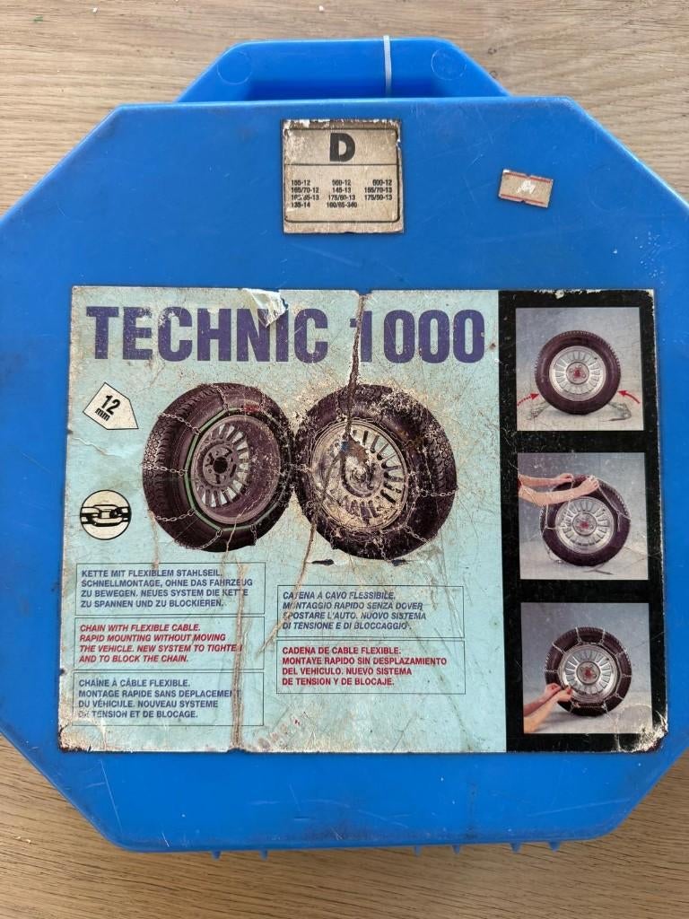 Sneeuwkettingen Technic 1000 maat D compleet in koffer, Ophalen of Verzenden, Zo goed als nieuw
