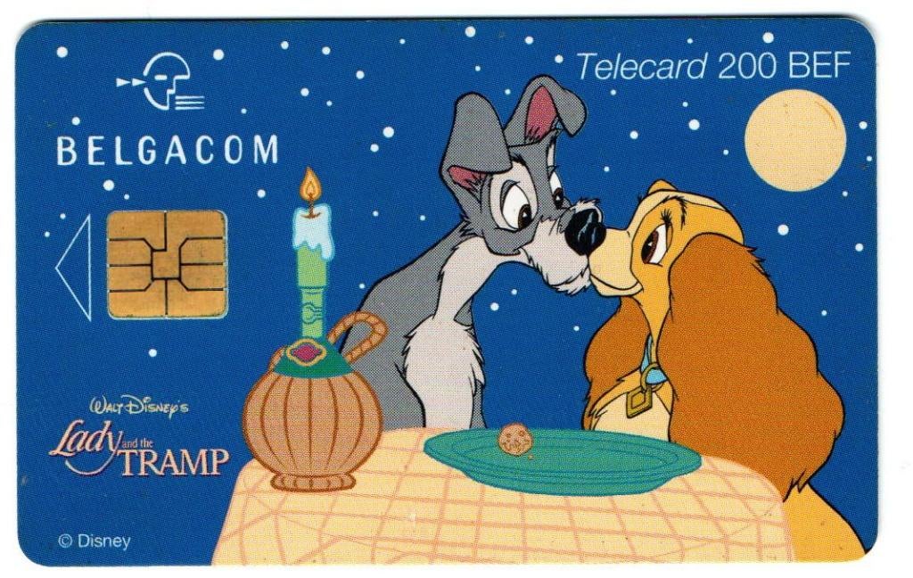 Belgie chip Thema disney 1, Verzamelen, Ophalen of Verzenden