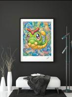 Pokemon Caterpie kunstwerk Giclèe uniek werk 5/30, Ophalen of Verzenden