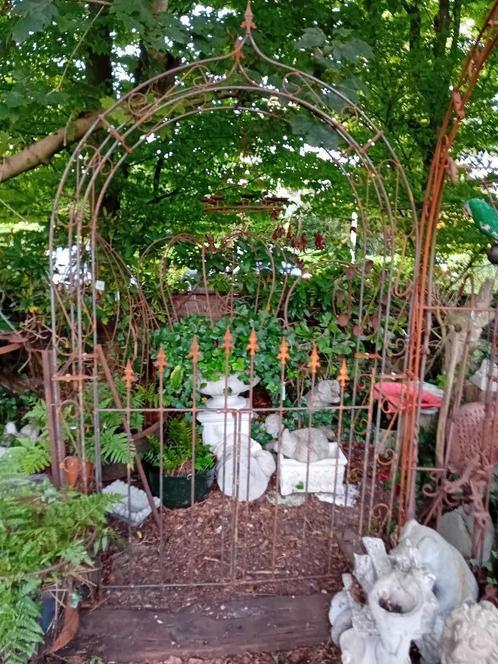 Rozenboog 120-180 cm Massief 12 mm ijzer Ook m hek/ poort, Tuin en Terras, Tuinwanddecoratie, Ophalen