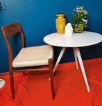 Vintage Pastoe Tafel Jaren 50 design bijzettafel eettafel, Huis en Inrichting, Ophalen, 50 tot 100 cm, Mid-Century dutch design fifties sixties rond wit